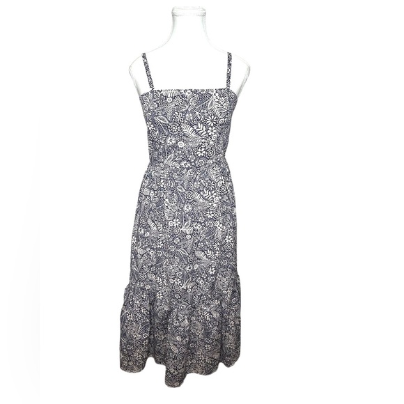 Evereve Navy and White Floral Dress - Picture 1 of 12